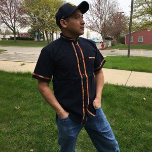 Blue Mexican Guayabera